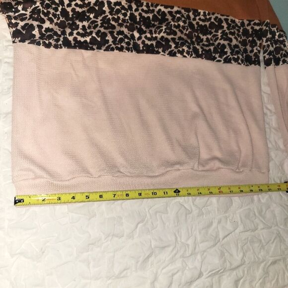 New Shein Leopard Color Block Blouse 2X - Picture 8 of 8